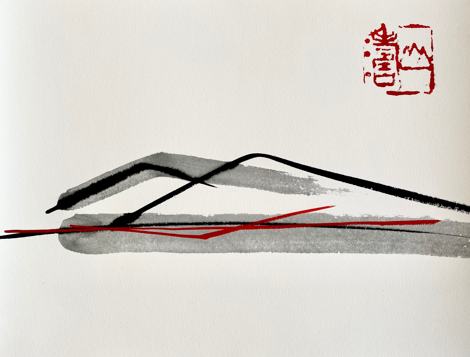 «  Les trente-six vues du mont Saint-Clair » par Yuka Matsui  Exposition d’œuvres d’une artiste japonaise dans le cadre de l’exposition collective Lisières.